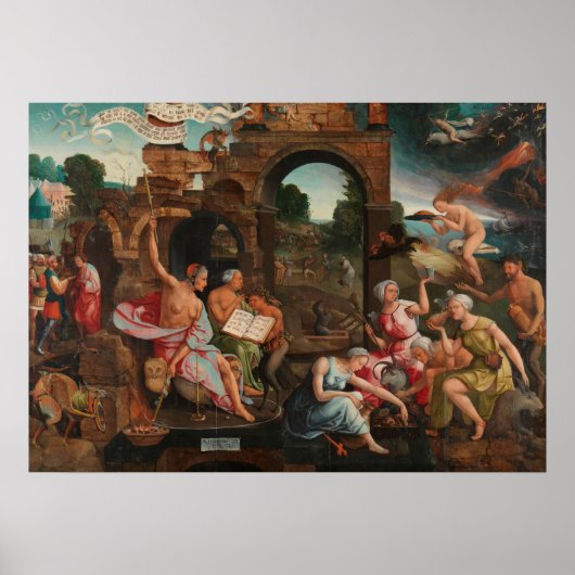 Poster Représentation antique des sorcières (Devant)