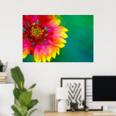 Poster Représentation artistique de la fleur Indian Blank (Bureau à domicile)