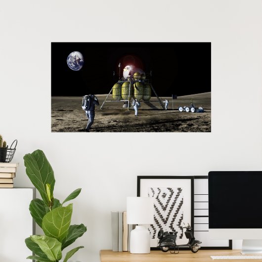 Poster Représentation artistique d'un nouveau vaisseau sp (Bureau à domicile)