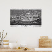 Poster Représentation de la ville de capture de (Cuisine)