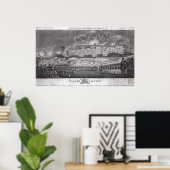 Poster Représentation de la ville de capture de (Bureau à domicile)