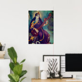 Poster Représentation de Sarasvati (Bureau à domicile)