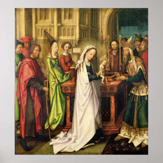 Poster Représentation du Christ dans le Temple, 1500 (Devant)