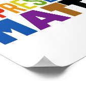 Poster Représentation Fait Matière Arc-en-ciel Diversité (Coin)