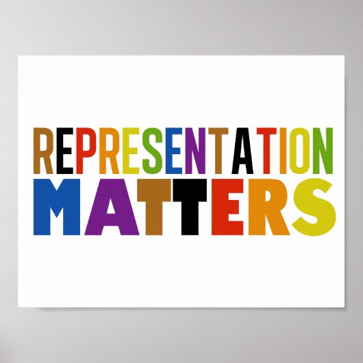 Poster Représentation Fait Matière Arc-en-ciel Diversité (Devant)