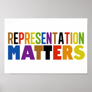 Poster Représentation Fait Matière Arc-en-ciel Diversité