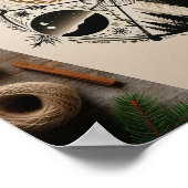 Poster Représentation minimaliste des quatre saisons (Coin)