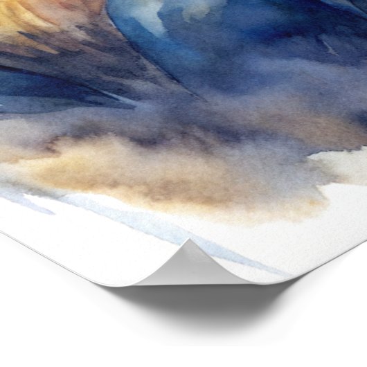 Poster Représentation polygonale stylisée d'un P célèbre (Coin)