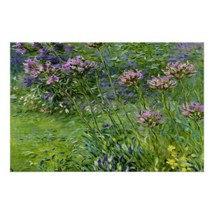 Poster Représentation verdoyante et vibrante des fleurs d