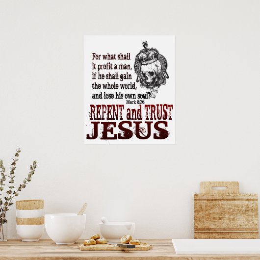 Poster Représenter et faire confiance à Jésus (Cuisine)