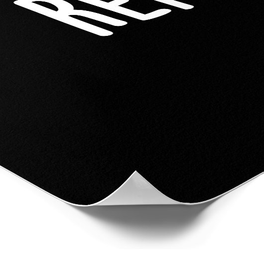 Poster Repro-duck-tion Funny Animal Canard Pun Dark BG (Coin)