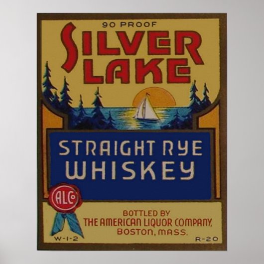 Poster Reproduction vintage de Whiskey (Devant)