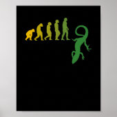 Poster Reptiles Lizard Evolution (Devant)