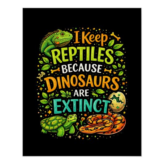 Poster Reptiles Rule (Devant)