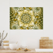 Poster Reptilien - Art fractal (Cuisine)