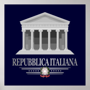 Poster Repubblica Italiana (Panthéon)