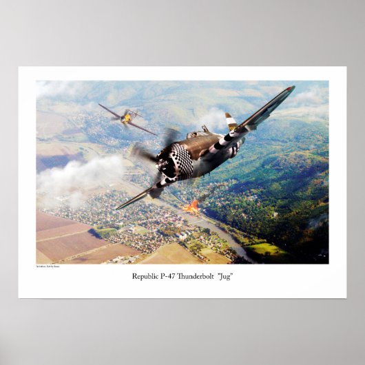 Poster Republic P-47 Thunderbolt (Devant)