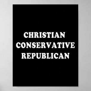 Poster Républicain conservateur chrétien