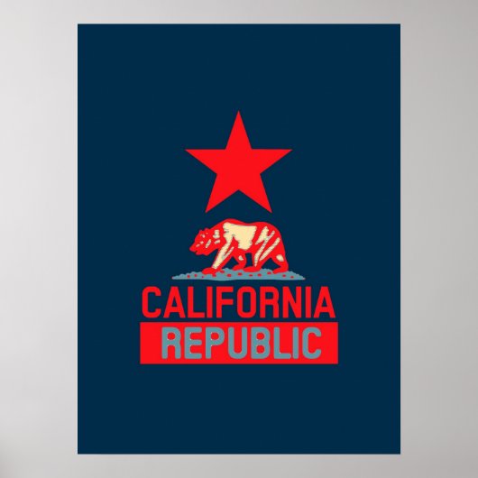 Poster République de Californie à l'esprit urbain (Devant)