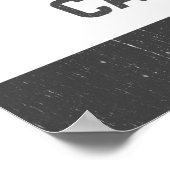 Poster République de Californie noire et blanche (drapeau (Coin)