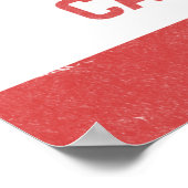 Poster République de Californie (Rouge) (Coin)