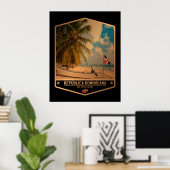 Poster République dominicaine (Bureau à domicile)