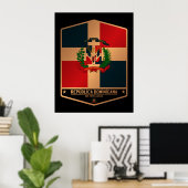 Poster République dominicaine (Bureau à domicile)