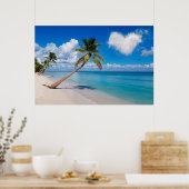 Poster République Dominicaine L'île de Saona Plage tropic (Cuisine)