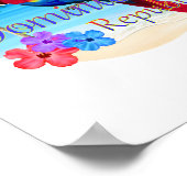 Poster République Dominicaine Tropical (Coin)