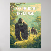 République du Congo Illustration Voyage Art
