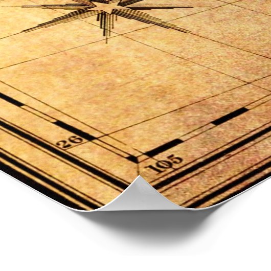 POSTER RÉPUBLIQUE DU TEXAS 1841 MAP (Coin)