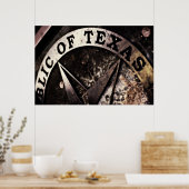 Poster République du Texas *affiche* (Cuisine)