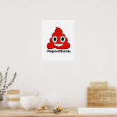 Poster République Poo Rouge - (Cuisine)