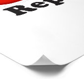 Poster République Poo Rouge - (Coin)