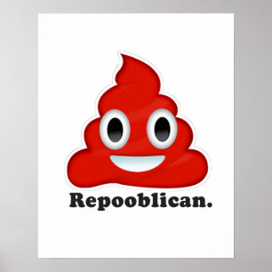 Poster République Poo Rouge -