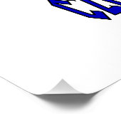 Poster République tchèque Drapeau tchèque Personnalisatio (Coin)
