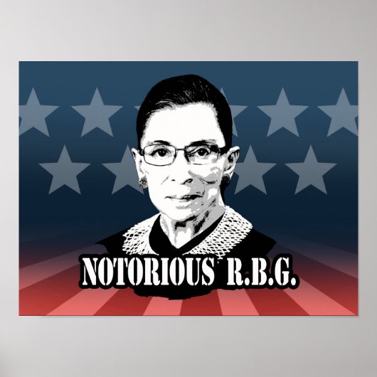 Poster Réputé R.B.G. - Ruth Bader Ginsburg (Devant)
