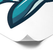 Poster Requin à bouche ouverte Petite (Coin)