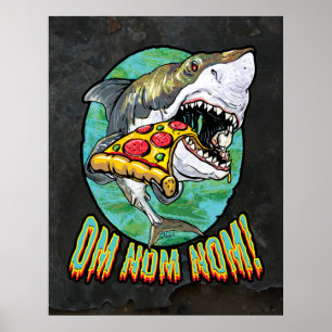 Poster Requin à pizza hanséâtre