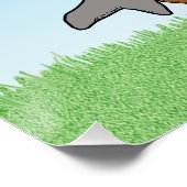 Poster Requin amusant et quête d'ours (Coin)