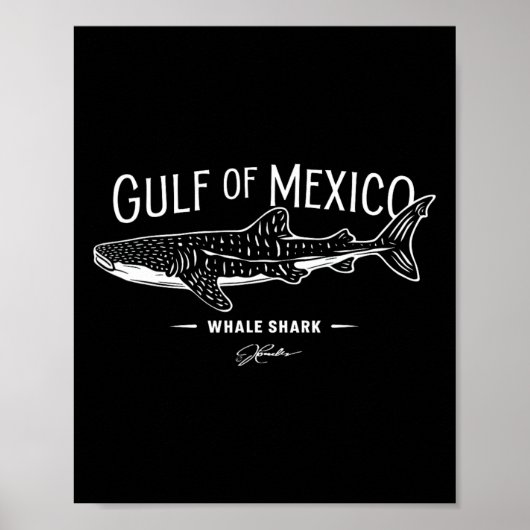 Poster Requin Baleine Du Golfe Du Mexique (Devant)