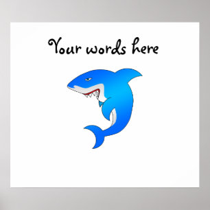 Poster Requin bleu