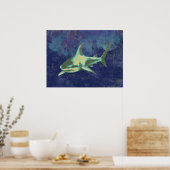 Poster requin bleu désossé (Cuisine)
