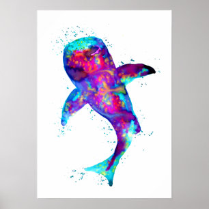 Poster Requin de baleine pourpre
