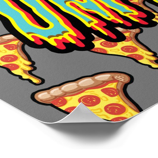 Poster Requin de pizza en colère (Coin)