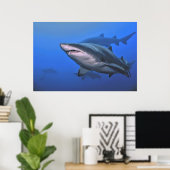 Poster Requin de Sable Tigre (Bureau à domicile)