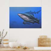 Poster Requin de Sable Tigre (Cuisine)