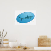Poster Requin des récifs gris, île de Yap - Conception ph (Cuisine)