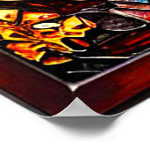 Poster Requin en verre tendu (Coin)