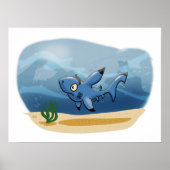 Poster Requin inquiet (Devant)